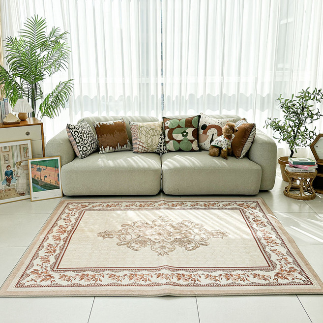 러움 페르시안 앤틱플라워 포그니 러그