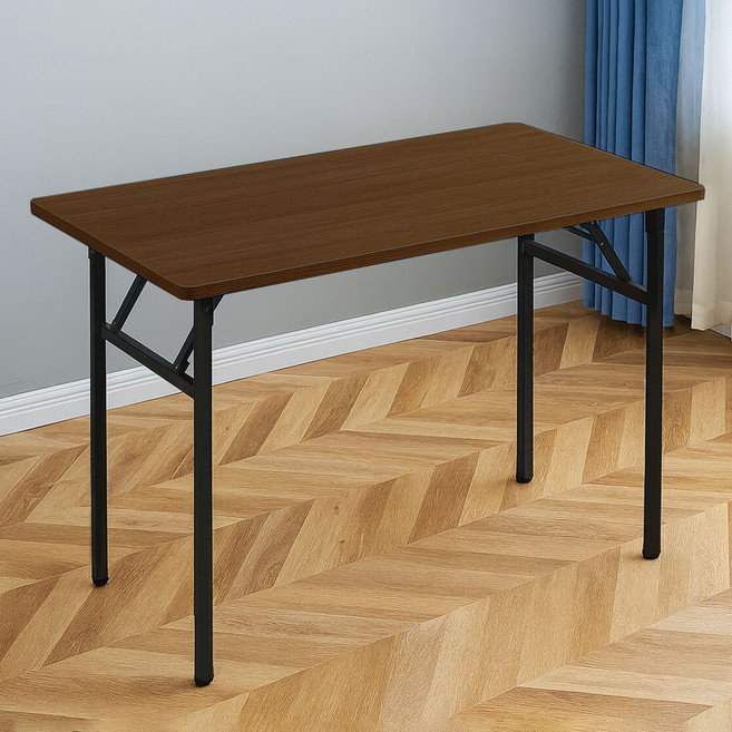 가구느낌 영접이식 간이 테이블, 월넛블랙