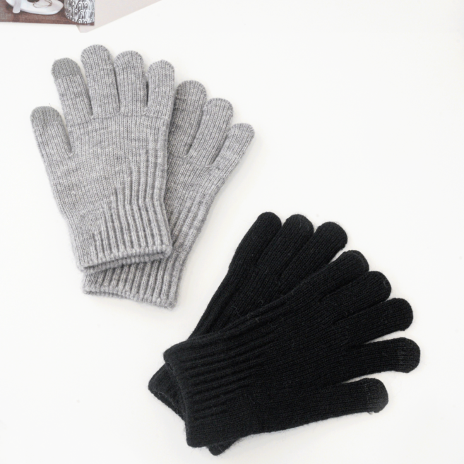 르미다 고급 패턴 도톰한 터치 장갑 양손착용 2세트