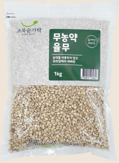 초록숟가락 율무쌀, 1개, 1kg