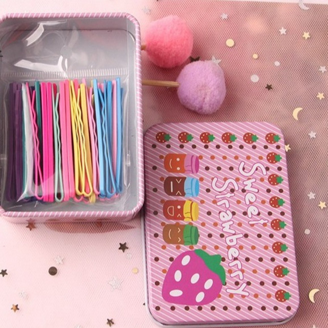 수스다 걸그룹 BB 컬러 실핀 머리핀 헤어핀 50p