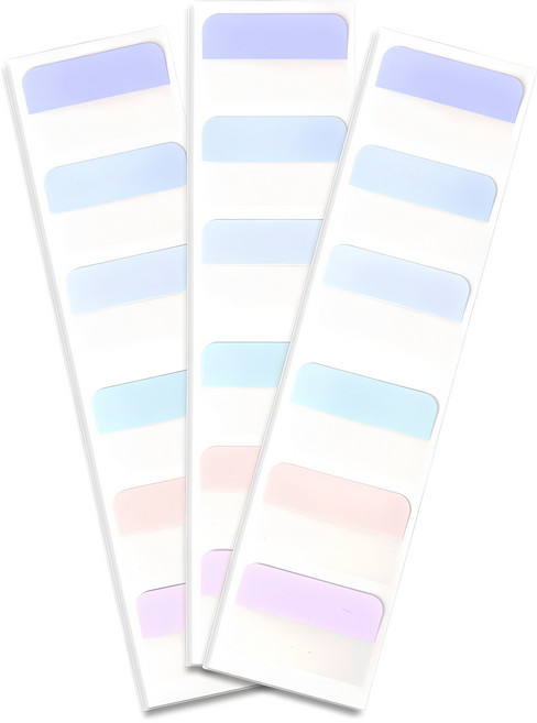 Super Sam 照片小卡整理 粉彩索引貼紙, 10入, 3個