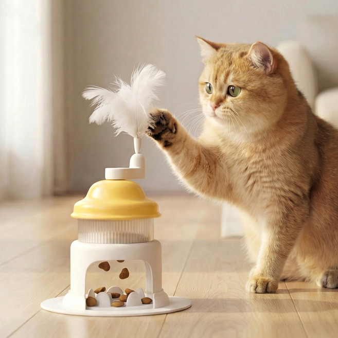 파스텔펫 반려동물 빙수 노즈워크 장난감, 옐로우, 1개