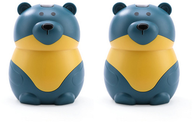 윈윈컴퍼니 YT_RC242 인테리어 곰돌이 곰순이 이쑤시개통, 네이비, 2개