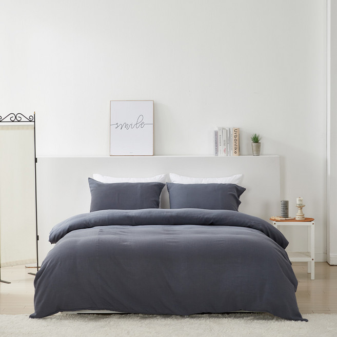 클라우드 텐셀 린넨 베이직 이불커버, 네이비