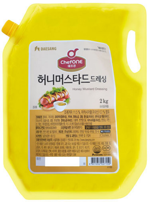 쉐프원 허니머스타드 드레싱, 2kg, 1개
