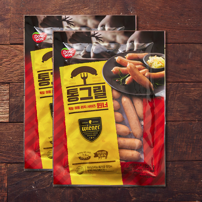 동원 통그릴 윈너 소시지, 220g, 2개
