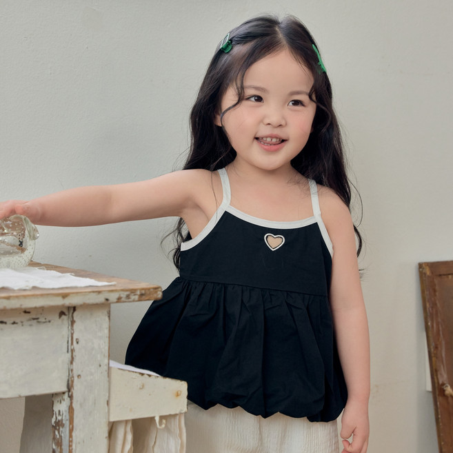 키키모라 하트 펀칭 미니 원피스