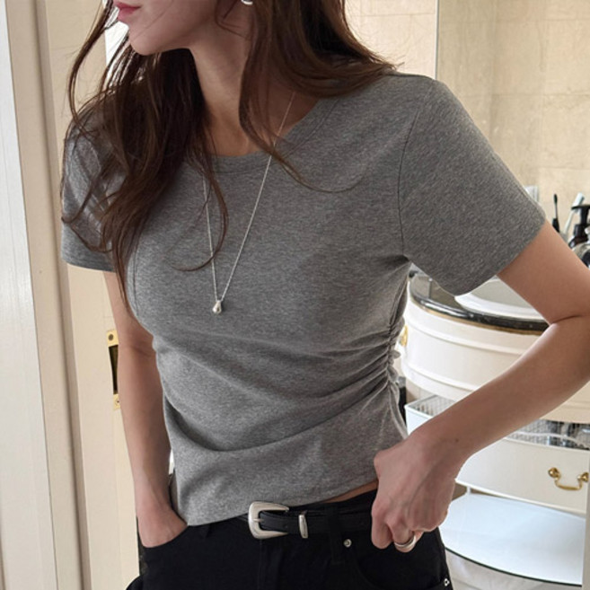 난닝구 여성용 도테버 셔링언발 반팔티