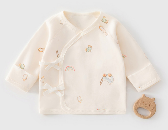 STARDOOR 新生兒可愛圖案日常紗布衣