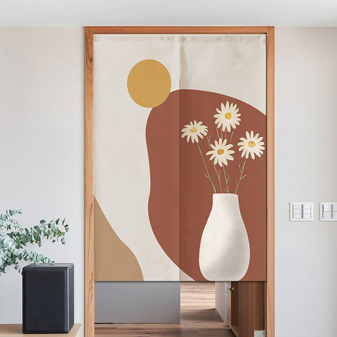 마치어제 노르딕 풍경 거실 주방 출입구 병풍 파티션