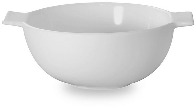 양손원형볼 18 x 13.9 x 6.5 cm, 화이트, 1개