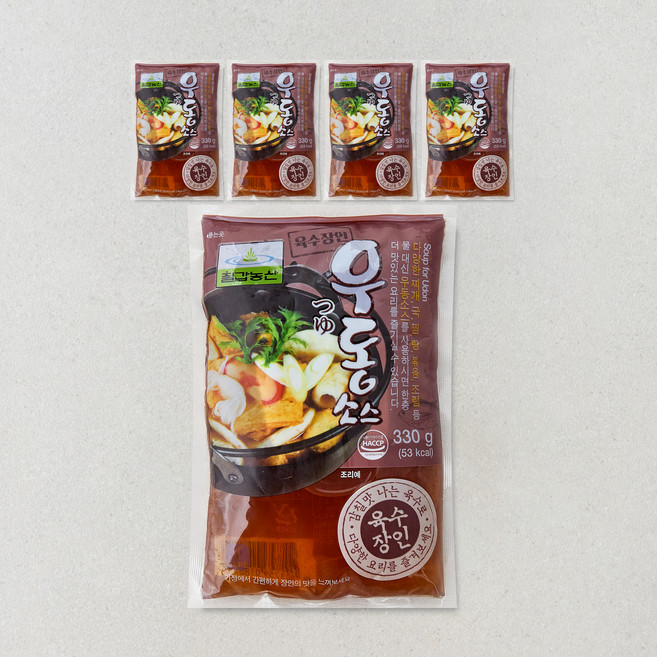 칠갑농산 우동소스, 330g, 5개