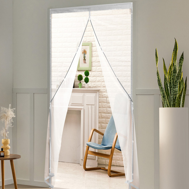 알뜨리 써머쿨 자석식 엣지 방충망, 화이트