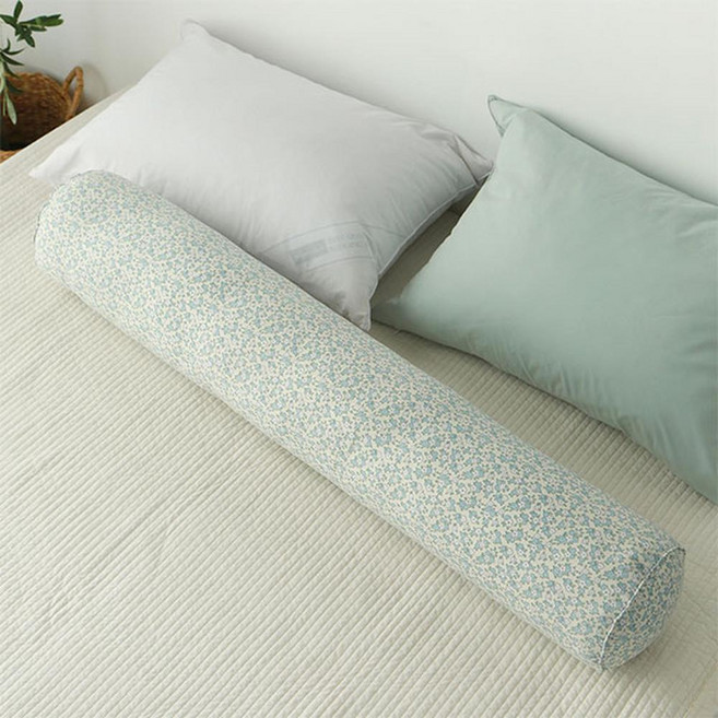 韓國 amante 復古糖果色半超細纖維長抱枕套, 糖果米色