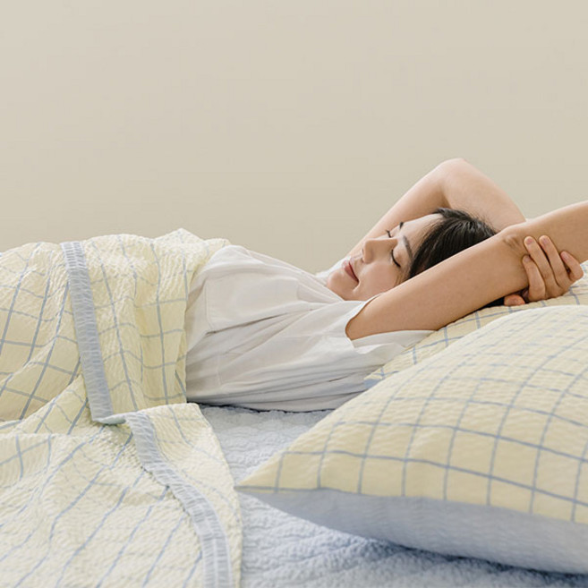 쉬즈홈 국내 제조 시어서커 홑이불 세트