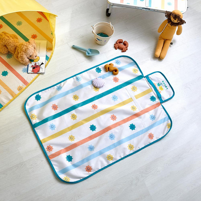 모던하우스 키즈피크닉 1인용 방수매트, 써니그린, 1개