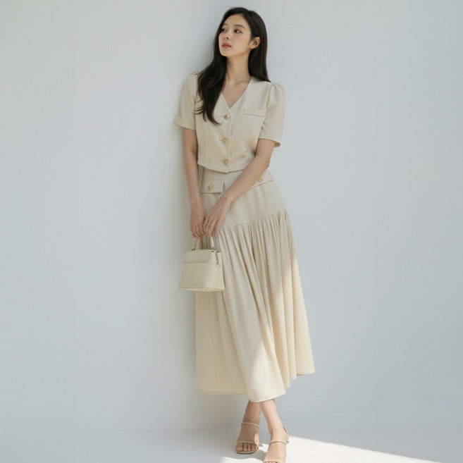 비비에모 밀레노 자켓 + 스커트 정장 세트 12755