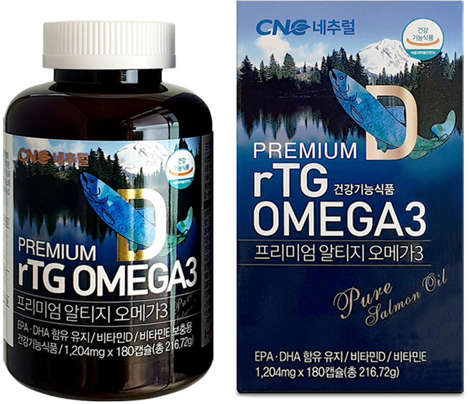 씨앤씨네추럴 프리미엄 알티지 오메가3 캡슐형 216.72g, 1개, 180정