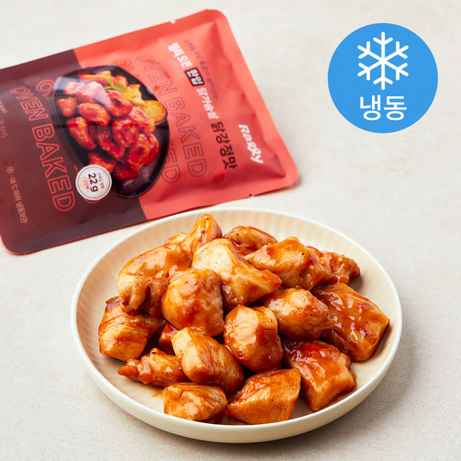 랠리 오븐 한입 닭가슴살 닭강정맛 (냉동), 100g, 5개