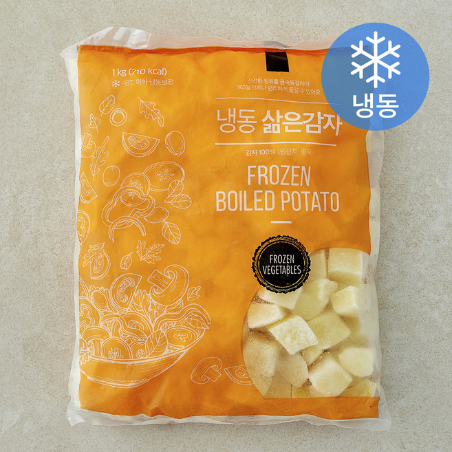 글로벌냉동식품 삶은 감자 (냉동), 1개, 1kg(2cm)