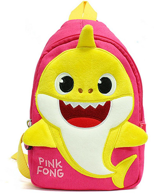 Pinkfong 鯊魚寶寶刺繡斜背包 WP-B46-PINK