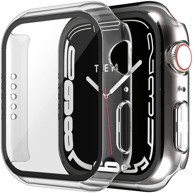 MOLAN CANO 全包覆式 Apple Watch 保護殼 45mm, 透明