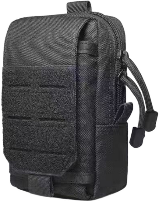 ETUDIER 전술 휴대폰 벨트 허리파우치, 블랙, 1개