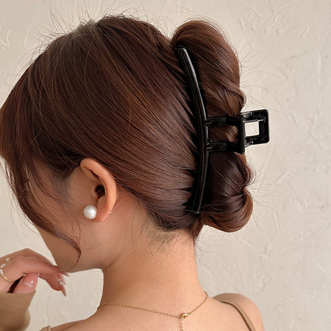 젤루나 일자 올림머리 집게핀 13cm H-38