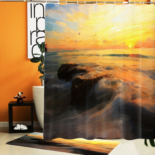 Karis 森林之光 浴室浴簾 A05 150 x 180 cm, 1個