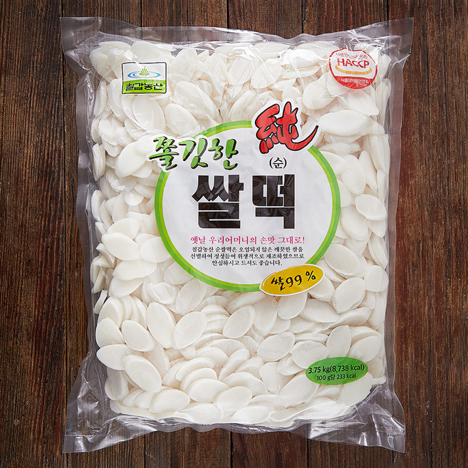 칠갑농산 쫄깃한 순 쌀떡, 3.75kg, 1개입, 1개