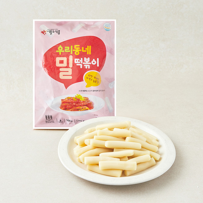 황소식품 우리동네 밀떡볶이, 500g, 1개