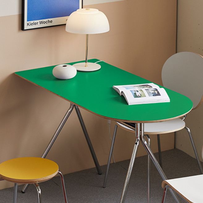 16피스 미드센츄리 반원형 식탁, GREEN