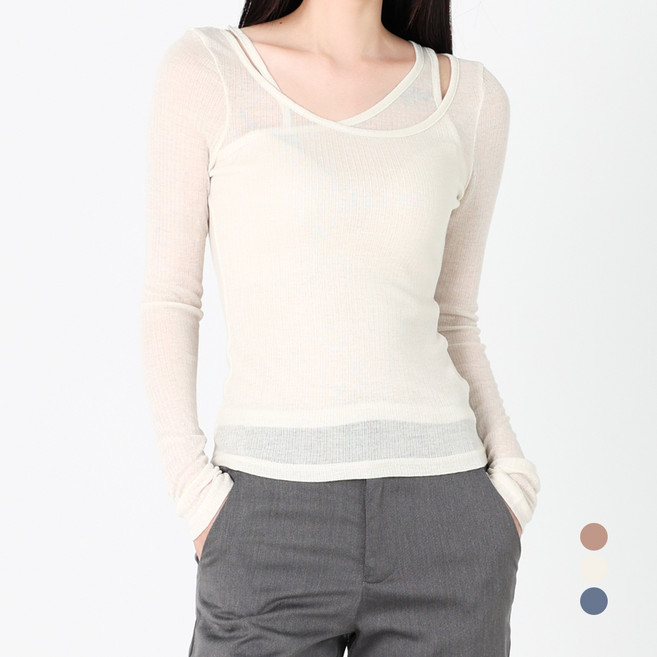 Dotif 女款 Pooe 修身長袖T恤 T25FW1-A2135