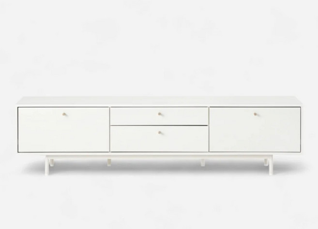 한샘 클린트 모던 180cm 서랍형 거실장 방문설치, 화이트