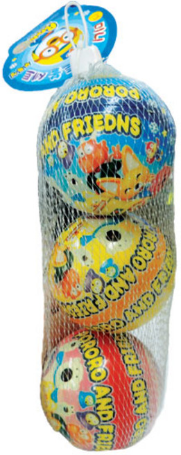 뽀로로 미니 소프트볼 세트 아기공, 혼합색상, 1세트