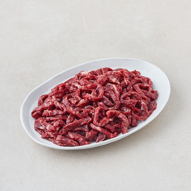 육교시 한우 정육 1++등급 잡채용 (냉장), 1개, 300g