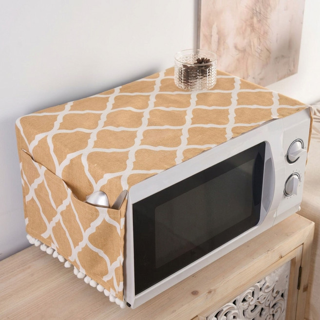 알럽홈 북유럽 스타일 전자레인지 커버 L261-206, 오렌지(L261-206O90), 1개