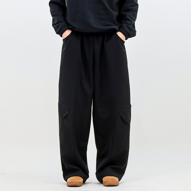 크램프 남성용 빅사이즈클럽 스판 커브드 팬츠