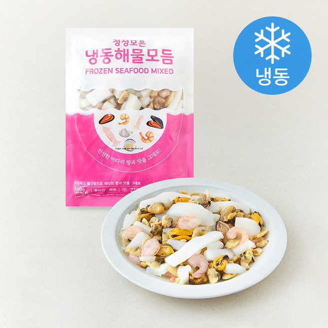 해물모듬 (냉동), 1개, 600g