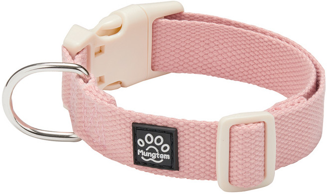 멍템 NEW 팔레트 목줄, 파스텔 핑크, 1개