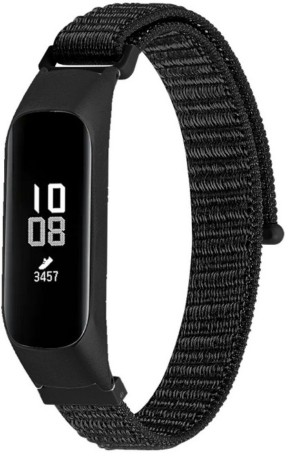 루아러블 갤럭시 핏2 스포츠 밴드 루프 스트랩, 다크블랙, 1개