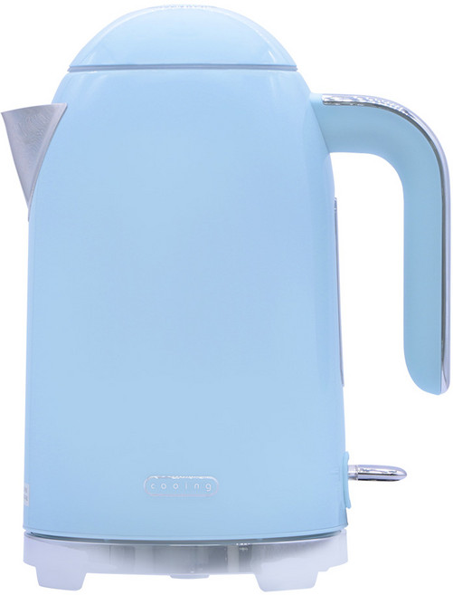 쿠잉전자 휴대용 무선 스텐 전기포트, KE-1701SB(스카이블루)