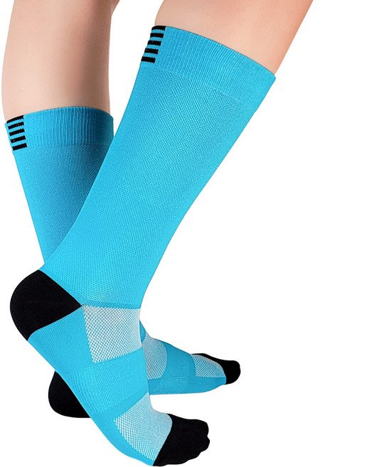 RAVER 소프트스킨 자전거 양말, 블루, 1개