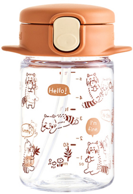 릿첼 AQ 슬림 빨대컵 R, 브라운, 1개, 160ml