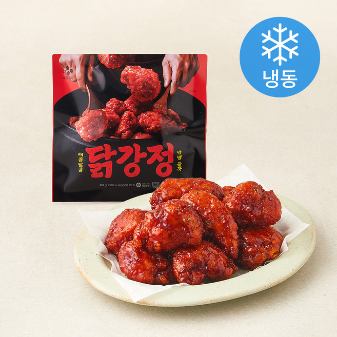 CJ 매콤달콤 양념듬뿍 닭강정 (냉동), 480g, 1개