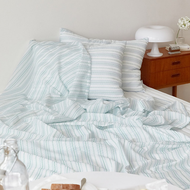 마틸라 디어썸머 시어서커 여름 홑이불, 민트모히또