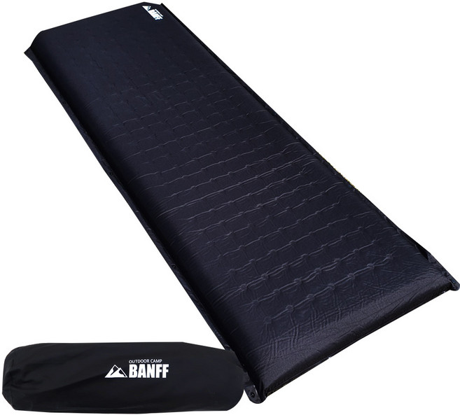 밴프 자충 캠핑 매트 CE088, 블랙