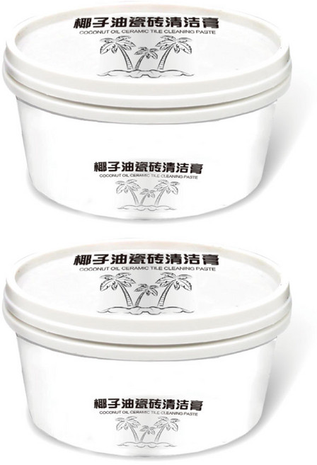 小麥購物 椰子油磁磚清潔膏 G871, 2罐, 250g