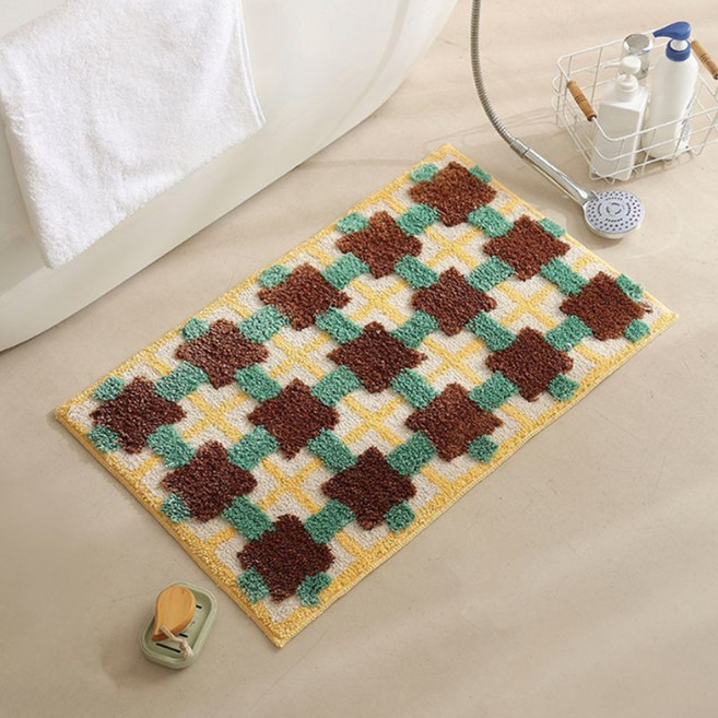 PEONIST 復古風室內裝飾長方形地墊